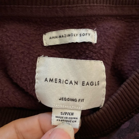 American Eagle Ahh-mazingly Soft Jegging Fit sweatshirt animal print s… - Picture 7 of 8